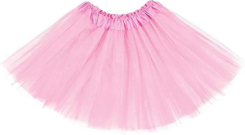 Zando Tutu for Toddler Girls Kids 4 Layers 2-8 Years Halloween Princess Dress up Soft Puffy Tulle Birthday Dance Skirt - Image 1
